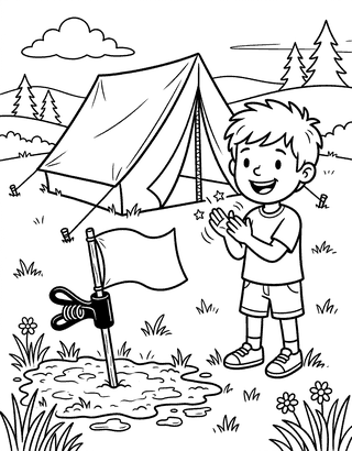 Stan's Blue Flag decodable reader mini-book
