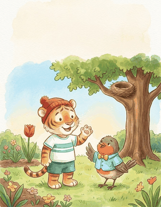 Tim and the Baby Bird open syllables worksheets