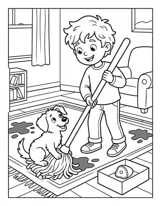 Tom's Big Mop decodable reader mini-book