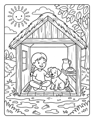 A Pup in a Hut decodable reader