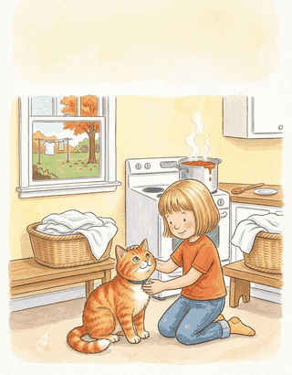 Vowel Teams (au, aw) Worksheets decodable reader illustration