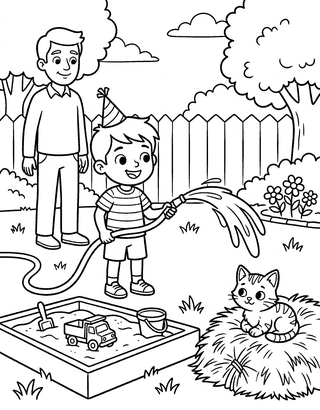 Long A (ay) Worksheets decodable reader illustration