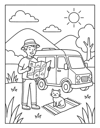 A Man in a Van decodable reader