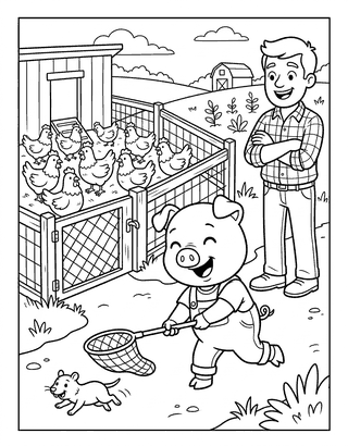 Word Families (-et, -en, -ed) decodable reader illustration