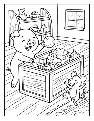Word Families (-ig, -in, -it) decodable reader illustration