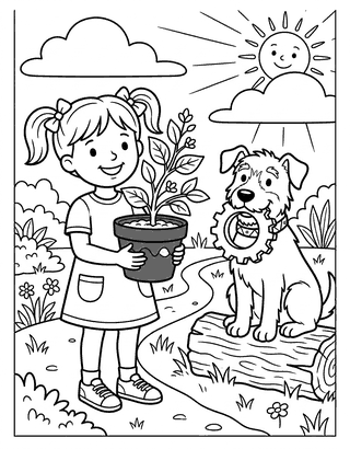 Word Families (-ot, -op, -og) decodable reader illustration