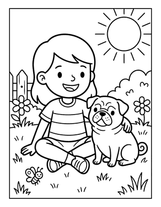 Jen and the Pug decodable reader mini-book