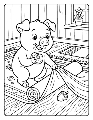 Word Families (-ug, -un, -ut) decodable reader illustration