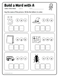 Build a Word with A worksheet