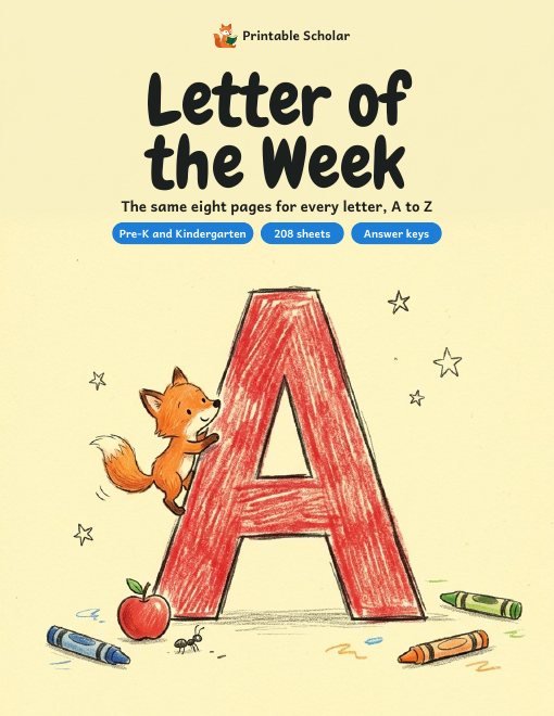 Letter of the Week pack cover