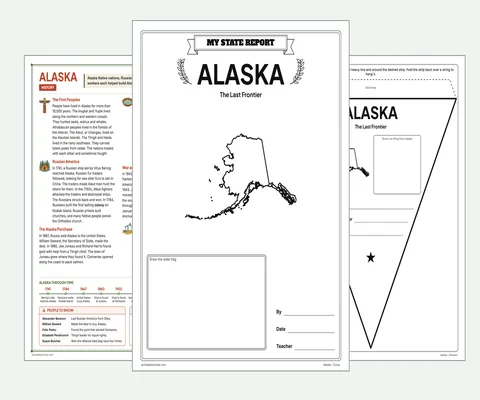 Alaska report kit map