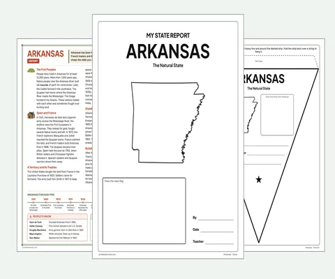 Arkansas report kit map