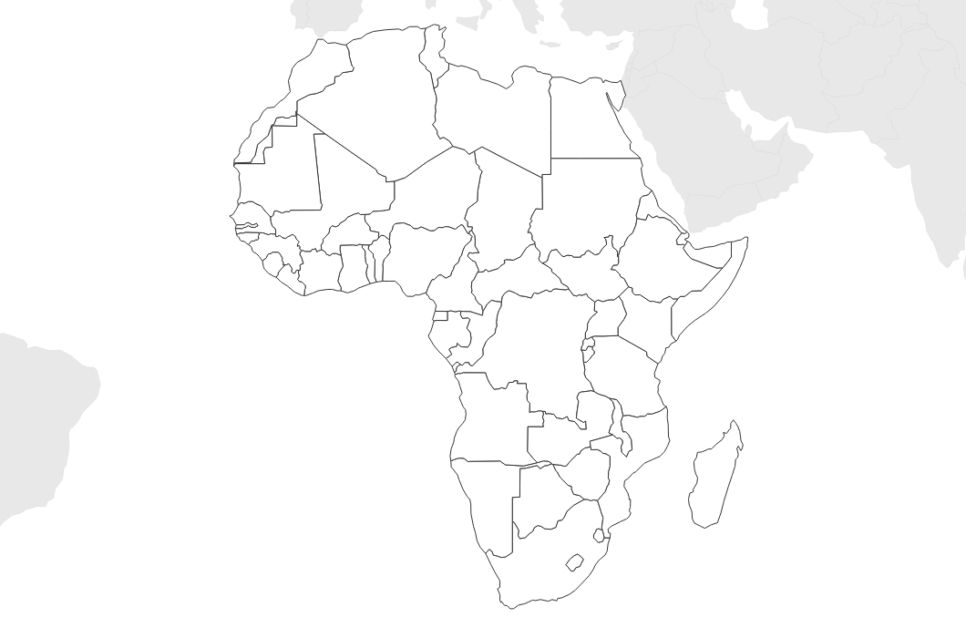 Africa Blank Map