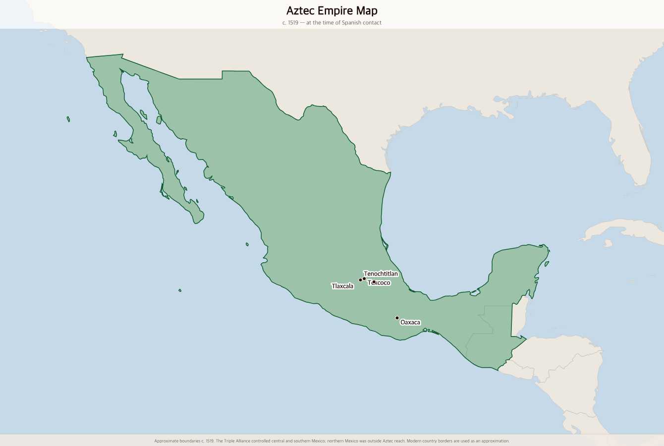Aztec Empire Map