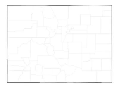 Colorado blank map