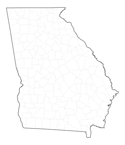 Georgia blank map