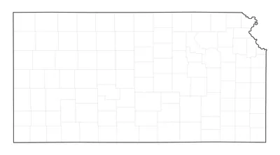 Kansas blank map