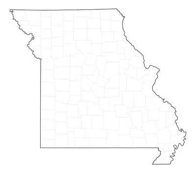 Missouri blank map