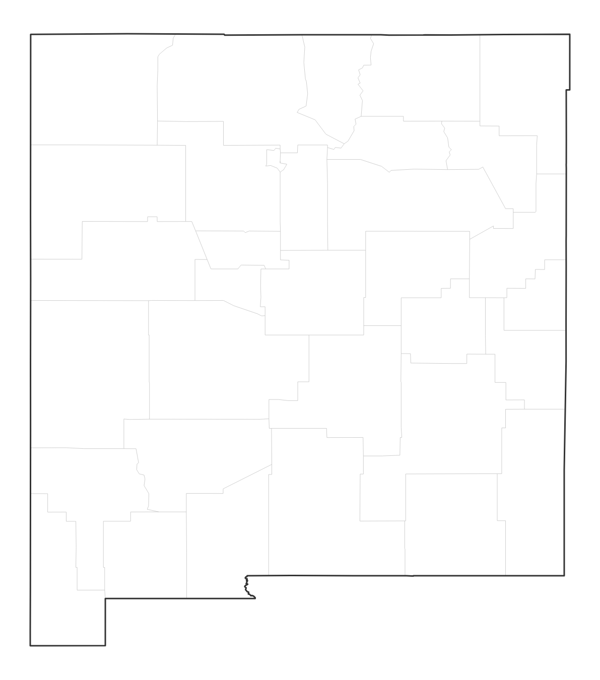 New Mexico blank map
