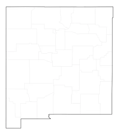 New Mexico blank map