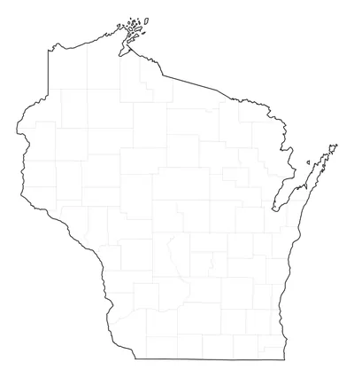 Wisconsin blank map