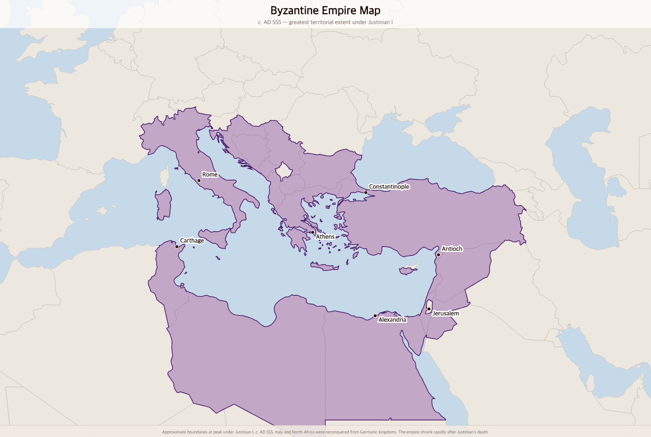Byzantine Empire Map