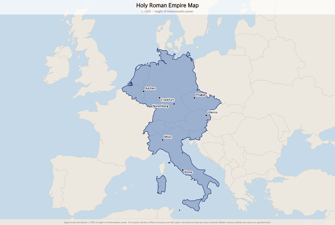 Holy Roman Empire Map