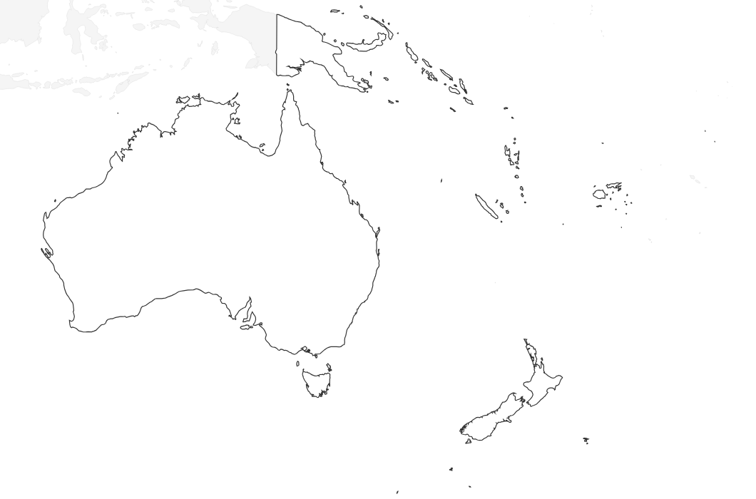 Australia Blank Map
