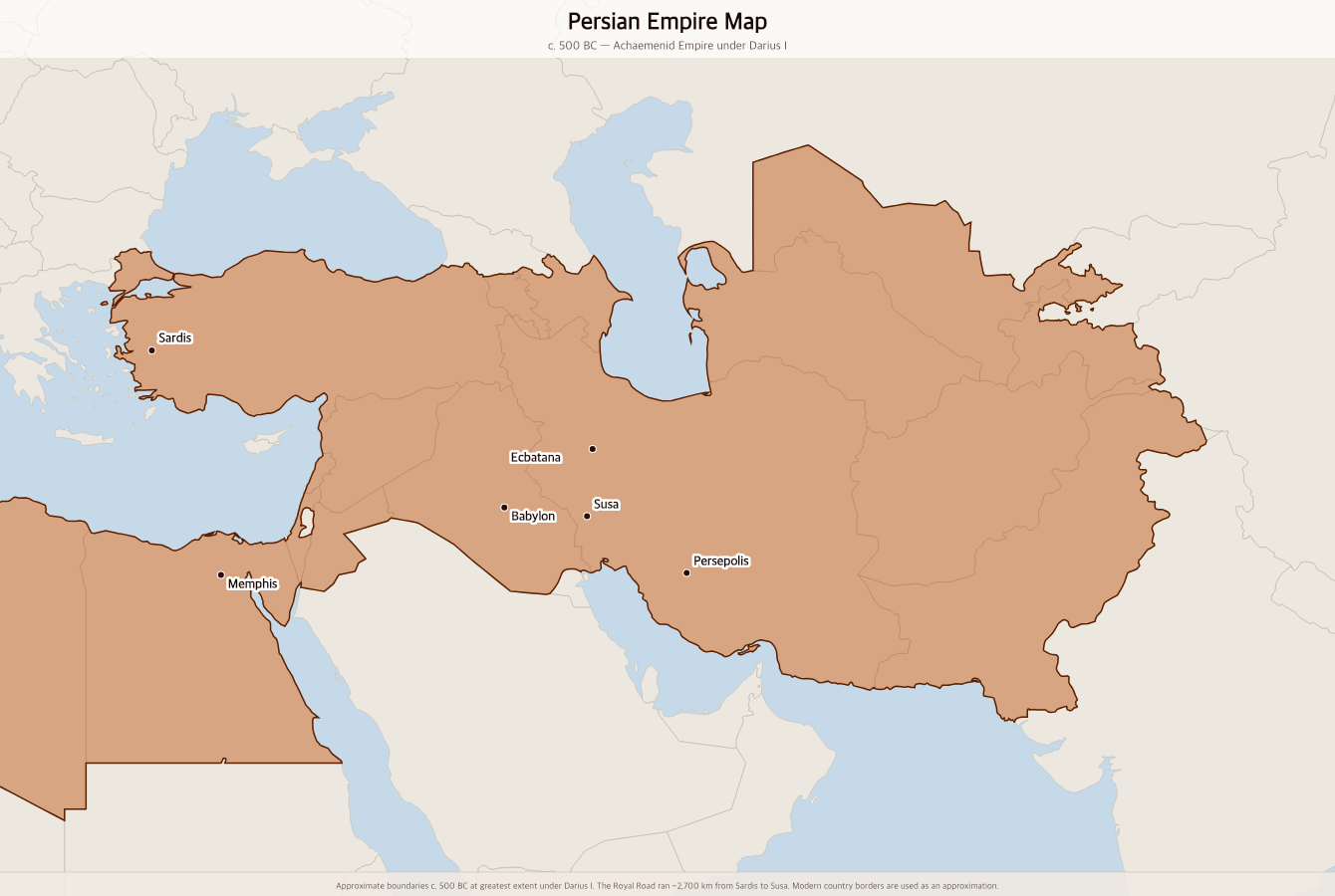 Persian Empire Map