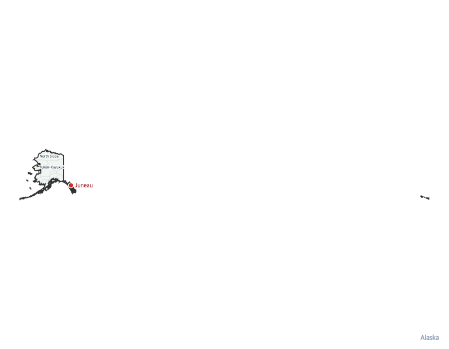 Alaska Map with Counties - free printable