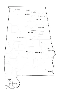 Alabama Map with Cities