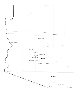 Arizona Map with Cities