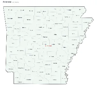 Arkansas County Map