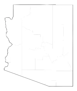 Blank Map of Arizona