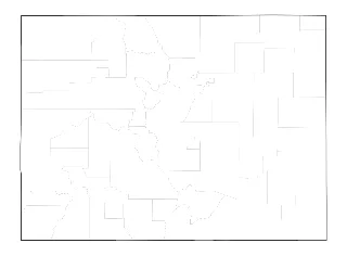 Blank Map of Colorado