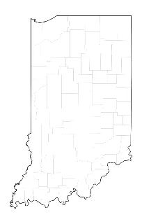 Blank Map of Indiana