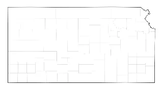 Blank Map of Kansas
