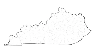 Blank Map of Kentucky