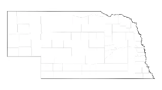 Blank Map of Nebraska
