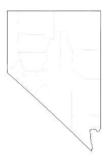Blank Map of Nevada