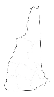 Blank Map of New Hampshire