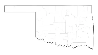 Blank Map of Oklahoma