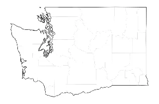 Blank Map of Washington