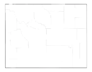 Blank Map of Wyoming