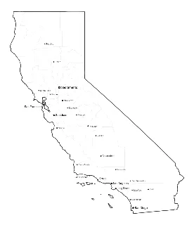 California Map with Cities