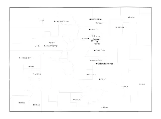 Colorado Map with Cities