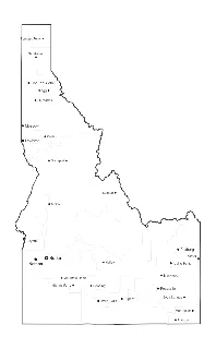 Idaho Map with Cities
