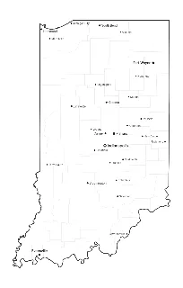 Indiana Map with Cities