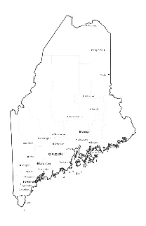 Maine Map with Cities