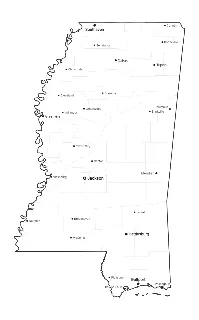 Mississippi Map with Cities